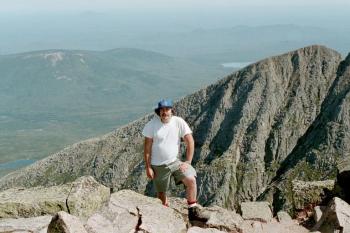 Paul on Baxter Peak