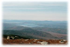 View across valley